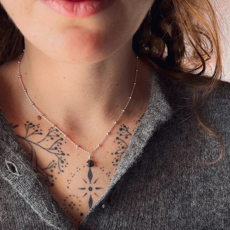 collana goccia - Labradorite